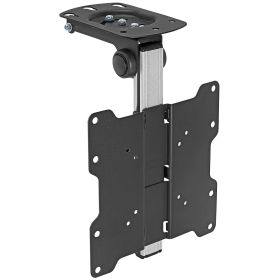 Cmple - Ceiling Cabinet TV Mount for 17-37" LED ,LCD, PLASMA TVs with Swiveling and Folding mechanism - Black/Silver