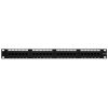 Cmple - 24 Port Enhanced Cat5e Network Patch Panel, Cat 5 Rackmount Wall Mount Category 5e Bracket Surface 110 Type (568A/B Compatible)