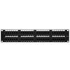 Cmple - 48 Port Cat5e Patch Panel 2U 19 inch Rack or Wall Mount 110 Type Compatible 568A/B Rackmount RJ45 Patch Panel