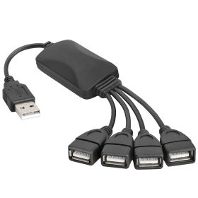 4-Port High Speed USB 2.0 Splitter Unpowered USB Hub