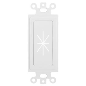 Cmple Decor Insert with Flexible Opening - White