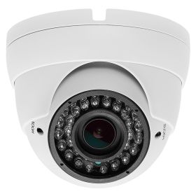 Security Indoor/Outdoor Dome Camera 1000TVL White 36IR - 2.8-12mm Varifocal