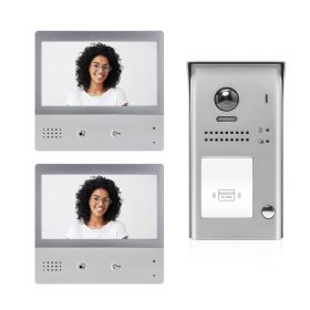Intercom System for Home | 1 Apartment WiFi Video Door Bell | 2 x 7" Monitors, Door Release - DX4721S/ID