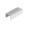 Wire Trak Joint Cover for Raceway PVC White, 3/4" W x 1/2" H