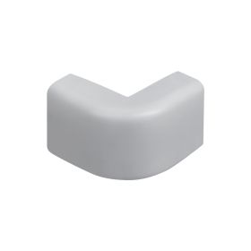 Wire Trak Outside Corner for Raceway PVC White, 1" W x 1/2" H