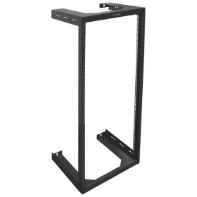 Wavenet - 30U Wall Mount Server Rack 18" Deep 2 Post Open Frame Server Room Rack for 19" Network Data Computer Equipment – Black