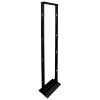 Wavenet - 2-Post 45U Open Frame Floor Rack Organizes 19” Network & Data Rack Equipment, Aluminium – Black