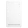 Wavenet - 30 Inch Plastic Enclosure Wi‐Fi Friedly with Lockable Hinged Vented Door for Home Structured Low Voltage Wiring - White