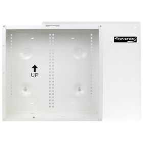 Wavenet - 14 Inch Structured Wiring Enclosure with Screw-on Door for Home Low Voltage Wiring, Fully Metal – White