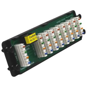 Wavenet – 4-Phone Lines, 8-Points Telephone Module 110-IDC Punch Down Connections with RJ31X Security Port for Structured Wiring Enclosure