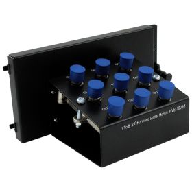 Wavenet – 8-Way Coaxial Cable Splitter Module with Metal Bracket, Bi-Directional F-Type Connections for Structured Wiring Enclosure