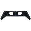Wavenet – 4U Horizontal & Vertical Wall Mount Bracket - Depthless Wall Rack for 19in Networking Equipment, Weight Capacity 150lbs, Steel – Black