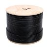 RG6 Standard Dual Shield Cable - 500 Feet Black