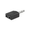 6.35mm Stereo Plug to 2x6.35mm Mono Jack Adapter