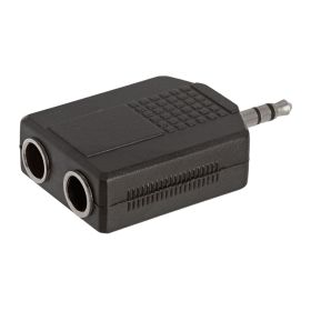3.5mm Stereo Plug to 2x6.35mm Mono Jack Adapter