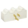 Cmple 3-Outlet Extender, Power Outlet Splitter, 3 Prong, Indoor Grounded Adapter - White