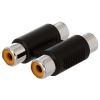 2-RCA Jacks to 2-RCA Jacks Coupler