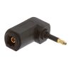 Optical Toslink Jack to Mini Plug Angled Adapter