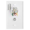 Modular Phone & Coaxial Wall Plate