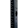 Wavenet - 4-Post 45U Open Frame Floor Rack Organizes 19” Network & Data Rack Equipment, Capacity 800lbs – Black
