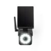 Hyper Tough Solar Motion Security Light 800 Lumens Black 120Â° Beam Angle with Simulated Surveillance Camera Outdoor LED Fixture