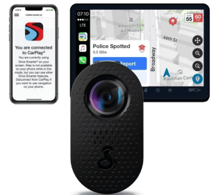 Cobra SC110 Dash Cam â€“ QHD 1440P Compact Dash Camera with Night Vision, Built-in WiFi, Live Police Alerts, CarPlay & Android Auto