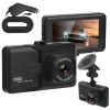 1080P Car DVR 3in Camera Dash Cam Camcorder Camera Recorder with 100Â° Angle Loop Recording Motion Detection