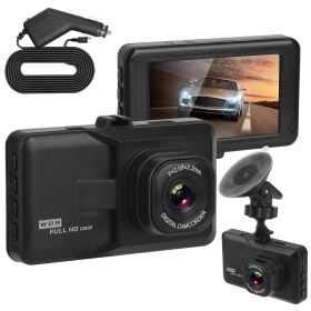 1080P Car DVR 3in Camera Dash Cam Camcorder Camera Recorder with 100Â° Angle Loop Recording Motion Detection