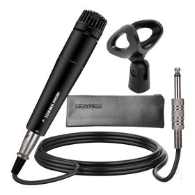 5 CORE Professional Dynamic Vocal Microphone Neodymium Cardioid Unidirectional Handheld Mic for Singing Karaoke Steel Mesh Grille Metal Body With ON O