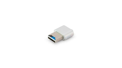 Silver Memory Card Reader with Superior Metal Figure for Smooth Data Transfer