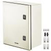 VEVOR NEMA Steel Enclosure, 16 x 12 x 8'' NEMA 4X Fiberglass Electrical Box, IP66 Waterproof & Dustproof, Outdoor/Indoor Electrical Junction Box