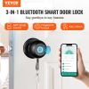 VEVOR Smart Door Knob, Biometric Door Lock Bluetooth Smart Lock, Fingerprint Smart Lock with APP Control, Easy Installation Door Lock
