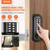 VEVOR Mechanical Keyless Entry Door Lock, 14 Digit Keypad, Double-sided Embedded Outdoor Gate Door Locks Set with Handle and Keypad