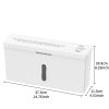 Woolsche Quiet Compact Paper Shredder,2-Sheet Cross Cut , 1.05 Gallon Basket