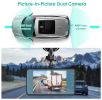 720P Dual Dash Cam Car Camera Recorder Looping Recording Car DVR Driving Vehicle Recorder with Motion Detection Light