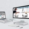 Monitor Stand Riser; RAINBEAN Custom Size Monitor Riser/Computer Stand for Home Office Business w/Sturdy Platform