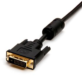 Cmple - DVI Cable 25ft, DVI to DVI Dual Link Monitor Cable Digital (24+1) Male DVI Cable for Gaming PC, Laptop, Projector, DVD, Monitor - Black