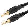 Cmple - 3.5mm Aux Male to Male Audio Cable for Car, Phone, Headphones Stereo Speakers with Gold-Plated Plugs Male to Male Jack Cord - 3 Feet, Black