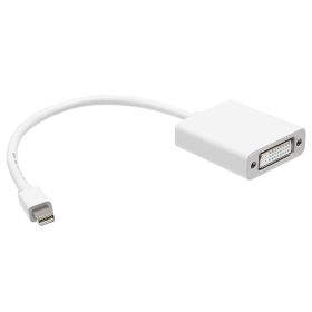 Cmple - Mini Display Port to DVI Cable - Mini DP Male to DVI Female Video Adapter – 6 Inches, White