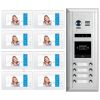 Intercom System for Building | 8 Apartment WiFi Video Doorbell | 8 Monitors 7" | Buzzer System, Door Release - DX4781M/ID