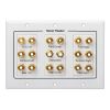 Speaker Wall Plate 7.1 Surround Sound Distribution – 3-Gang