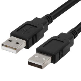Cmple USB 2.0 Male to Male Cable High-Speed USB 2.0 A to A Extension Cable for Data Transfer – 6 Feet, Black