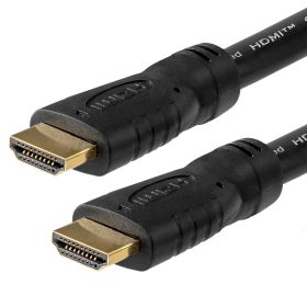Cmple Uni-Directional High Speed HDMI Cable 50 FT for In-Wall Installation with 4K 60Hz, Ethernet, 2160p, 3D, HDR (ARC), Ultra HD - 50 Feet, Black