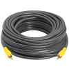 Cmple - 50FT RCA Subwoofer Cable (1 RCA Male to 1 RCA Male Composite Audio/Video Cord) S/PDIF Coaxial Cable, Digital Aud