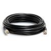 Cmple RG59U 25 Feet BNC Male to BNC Male, 75 Ohm, Coaxial BNC to BNC Video Cable, 25FT Black