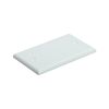 Cmple - 1 Gang Blank Wall Plate, Standard Size, Polycarbonate Thermoplastic Panel GFCI Wall Plate with Screws - White