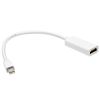 Cmple - Mini Display Port to HDMI Cable - Mini DP Male to HDMI Female Video Adapter – 6 Inches, White