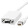 Cmple - Mini Display Port to VGA Cable - Mini DP Male to VGA Female Video Adapter - 6 Inches, White