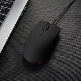 NEW M20 Wired Mouse 1200dpi Computer Office Mouse Matte Black USB Gaming Mice For PC Notebook Laptops Non Slip Wired Gamer Mouse (Color: Black)