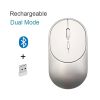 Bluetooth 5.1 2.4G Wireless Dual Mode Rechargeable Mouse Optical USB Gaming Computer Charing Mause New Arrival for Mac Ipad PC